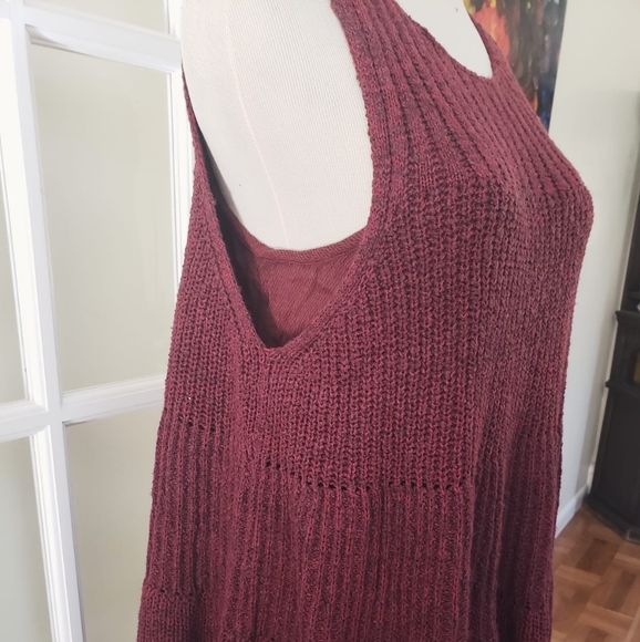 Free People Waterfall Sleeveless Sweater Dress S - Picture 8 of 8